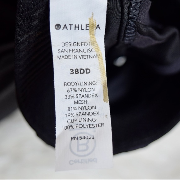 ATHLETA Advance Sprint Bra, Black, Size 38DD - Picture 8 of 15